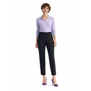 Banana Republic Size 8 Black Slim Fit Ankle Pants Nylon Blend